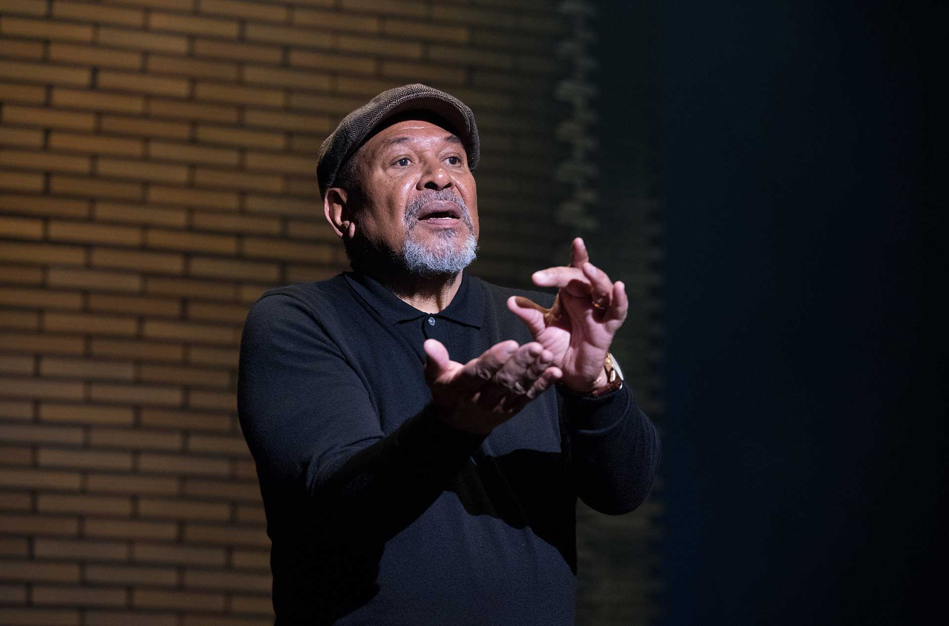 Steven Anthony Jones on stage.