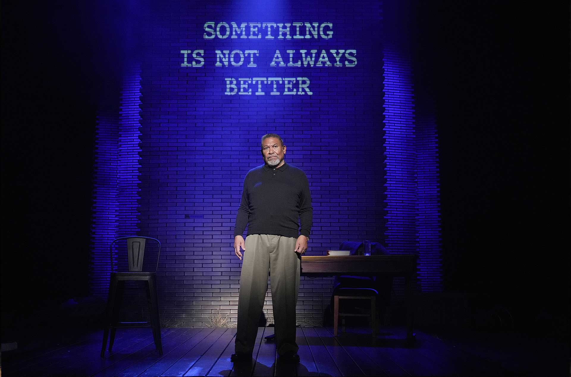 Steven Anthony Jones on stage.