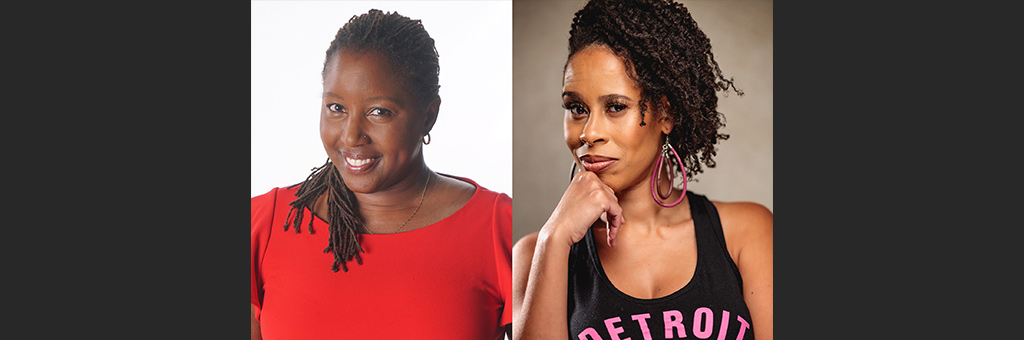 headshots of Nataki Garrett and Dominique Morisseau