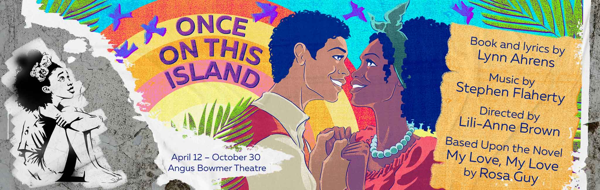  Computer graphic of small girl day dreaming of a couple smiling at each other.